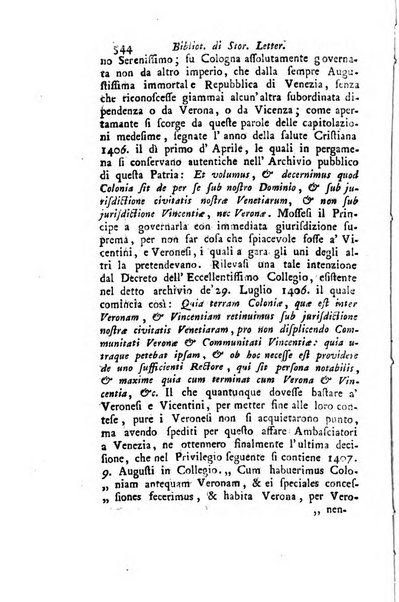 Biblioteca antica e moderna di storia letteraria ossia giornale critico, ed istruttivo de'libri, che a letteraria storia appartengono, secondo l'ordine delle materie accuratamente disposti