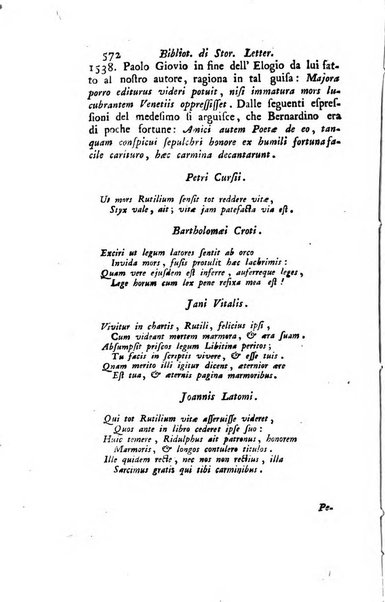 Biblioteca antica e moderna di storia letteraria ossia giornale critico, ed istruttivo de'libri, che a letteraria storia appartengono, secondo l'ordine delle materie accuratamente disposti