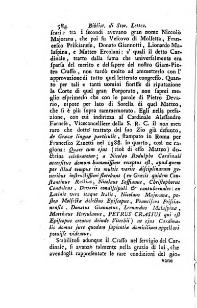 Biblioteca antica e moderna di storia letteraria ossia giornale critico, ed istruttivo de'libri, che a letteraria storia appartengono, secondo l'ordine delle materie accuratamente disposti