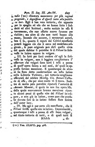 Biblioteca antica e moderna di storia letteraria ossia giornale critico, ed istruttivo de'libri, che a letteraria storia appartengono, secondo l'ordine delle materie accuratamente disposti