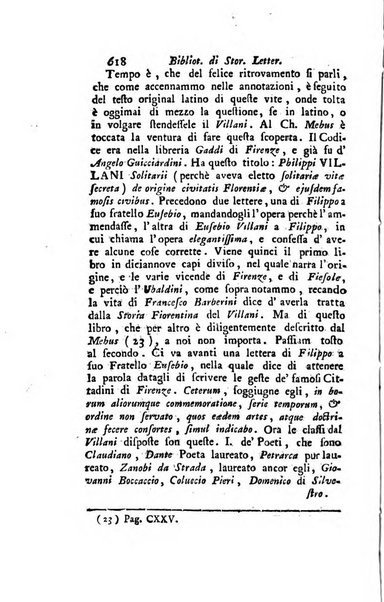 Biblioteca antica e moderna di storia letteraria ossia giornale critico, ed istruttivo de'libri, che a letteraria storia appartengono, secondo l'ordine delle materie accuratamente disposti