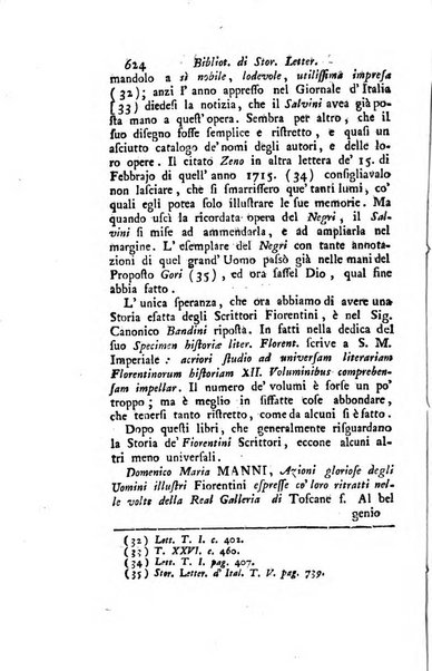 Biblioteca antica e moderna di storia letteraria ossia giornale critico, ed istruttivo de'libri, che a letteraria storia appartengono, secondo l'ordine delle materie accuratamente disposti