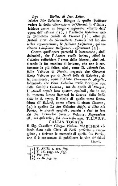 Biblioteca antica e moderna di storia letteraria ossia giornale critico, ed istruttivo de'libri, che a letteraria storia appartengono, secondo l'ordine delle materie accuratamente disposti