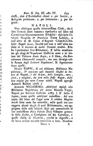 Biblioteca antica e moderna di storia letteraria ossia giornale critico, ed istruttivo de'libri, che a letteraria storia appartengono, secondo l'ordine delle materie accuratamente disposti