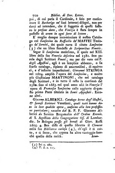 Biblioteca antica e moderna di storia letteraria ossia giornale critico, ed istruttivo de'libri, che a letteraria storia appartengono, secondo l'ordine delle materie accuratamente disposti