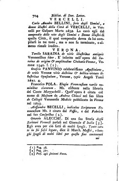 Biblioteca antica e moderna di storia letteraria ossia giornale critico, ed istruttivo de'libri, che a letteraria storia appartengono, secondo l'ordine delle materie accuratamente disposti