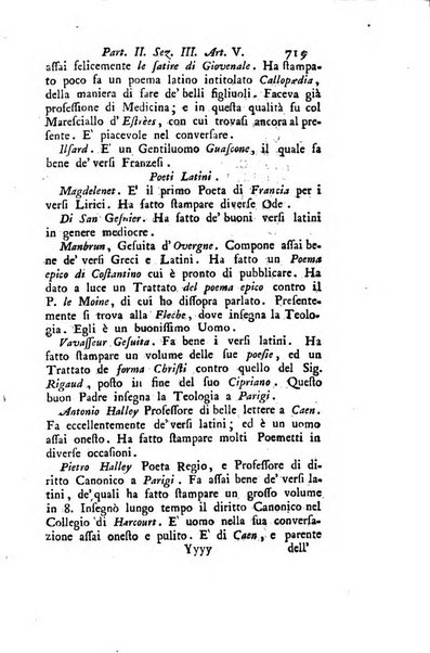 Biblioteca antica e moderna di storia letteraria ossia giornale critico, ed istruttivo de'libri, che a letteraria storia appartengono, secondo l'ordine delle materie accuratamente disposti