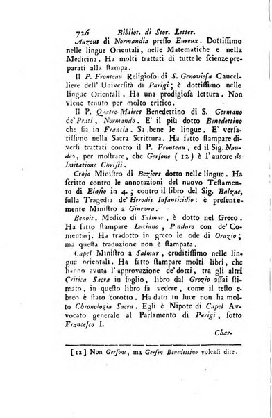 Biblioteca antica e moderna di storia letteraria ossia giornale critico, ed istruttivo de'libri, che a letteraria storia appartengono, secondo l'ordine delle materie accuratamente disposti