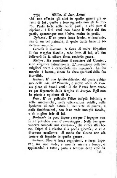 Biblioteca antica e moderna di storia letteraria ossia giornale critico, ed istruttivo de'libri, che a letteraria storia appartengono, secondo l'ordine delle materie accuratamente disposti