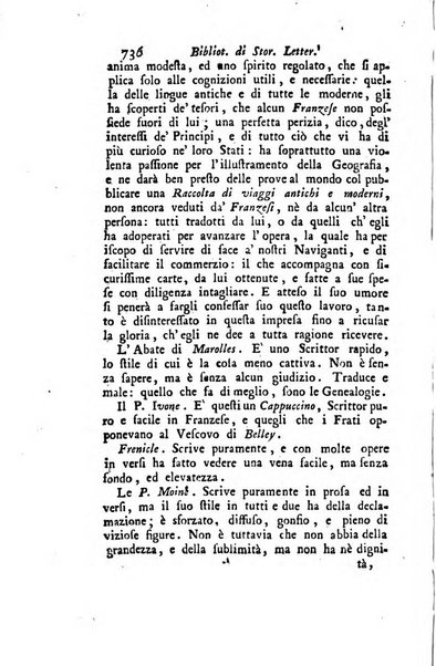 Biblioteca antica e moderna di storia letteraria ossia giornale critico, ed istruttivo de'libri, che a letteraria storia appartengono, secondo l'ordine delle materie accuratamente disposti