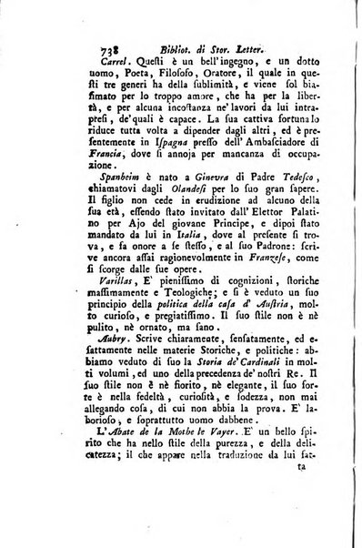 Biblioteca antica e moderna di storia letteraria ossia giornale critico, ed istruttivo de'libri, che a letteraria storia appartengono, secondo l'ordine delle materie accuratamente disposti