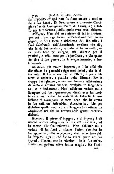 Biblioteca antica e moderna di storia letteraria ossia giornale critico, ed istruttivo de'libri, che a letteraria storia appartengono, secondo l'ordine delle materie accuratamente disposti