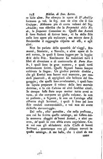 Biblioteca antica e moderna di storia letteraria ossia giornale critico, ed istruttivo de'libri, che a letteraria storia appartengono, secondo l'ordine delle materie accuratamente disposti