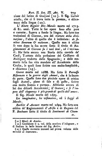 Biblioteca antica e moderna di storia letteraria ossia giornale critico, ed istruttivo de'libri, che a letteraria storia appartengono, secondo l'ordine delle materie accuratamente disposti