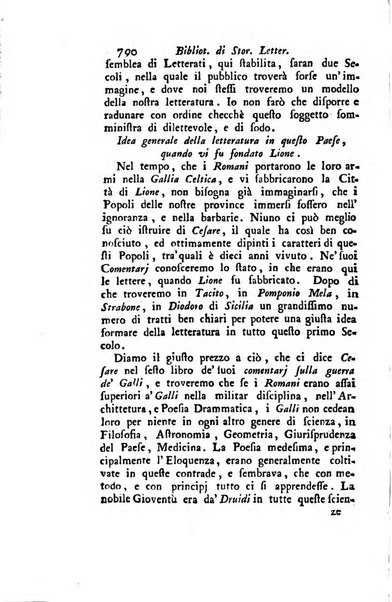 Biblioteca antica e moderna di storia letteraria ossia giornale critico, ed istruttivo de'libri, che a letteraria storia appartengono, secondo l'ordine delle materie accuratamente disposti