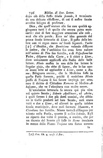 Biblioteca antica e moderna di storia letteraria ossia giornale critico, ed istruttivo de'libri, che a letteraria storia appartengono, secondo l'ordine delle materie accuratamente disposti