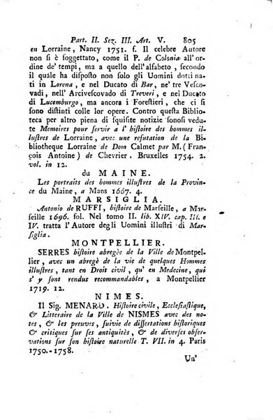 Biblioteca antica e moderna di storia letteraria ossia giornale critico, ed istruttivo de'libri, che a letteraria storia appartengono, secondo l'ordine delle materie accuratamente disposti