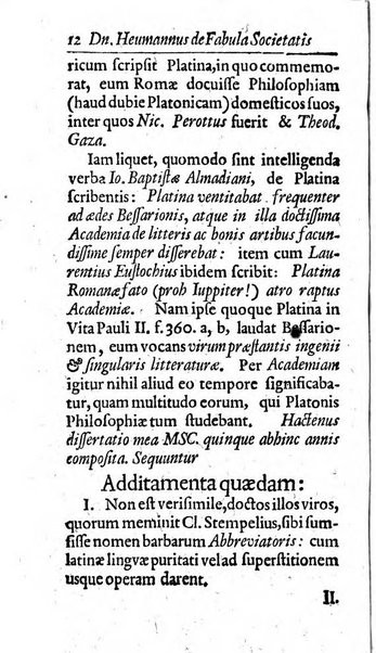 Miscellanea lipsiensia, ad incrementum rei litterariae edita, cum praefatione domini D. Jo. Francisci Buddei theologi, philisophi, et polyhistoris in Academia Ienensi celeberrimi