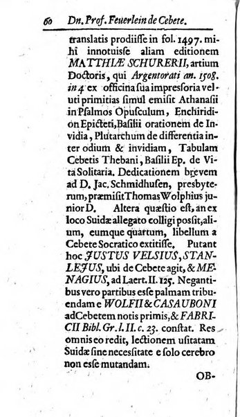 Miscellanea lipsiensia, ad incrementum rei litterariae edita, cum praefatione domini D. Jo. Francisci Buddei theologi, philisophi, et polyhistoris in Academia Ienensi celeberrimi