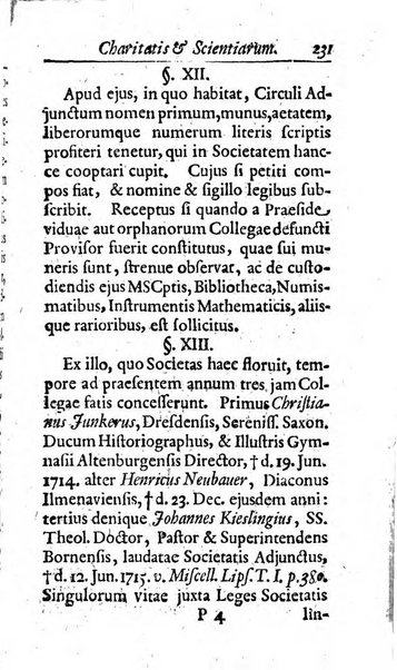 Miscellanea lipsiensia, ad incrementum rei litterariae edita, cum praefatione domini D. Jo. Francisci Buddei theologi, philisophi, et polyhistoris in Academia Ienensi celeberrimi