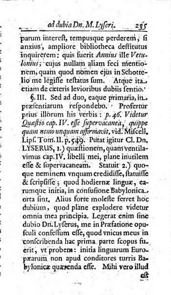 Miscellanea lipsiensia, ad incrementum rei litterariae edita, cum praefatione domini D. Jo. Francisci Buddei theologi, philisophi, et polyhistoris in Academia Ienensi celeberrimi