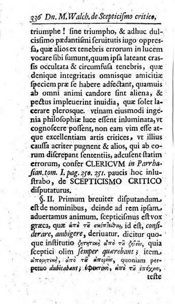 Miscellanea lipsiensia, ad incrementum rei litterariae edita, cum praefatione domini D. Jo. Francisci Buddei theologi, philisophi, et polyhistoris in Academia Ienensi celeberrimi