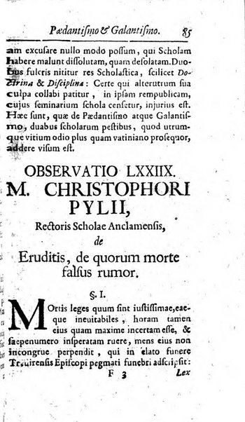 Miscellanea lipsiensia, ad incrementum rei litterariae edita, cum praefatione domini D. Jo. Francisci Buddei theologi, philisophi, et polyhistoris in Academia Ienensi celeberrimi