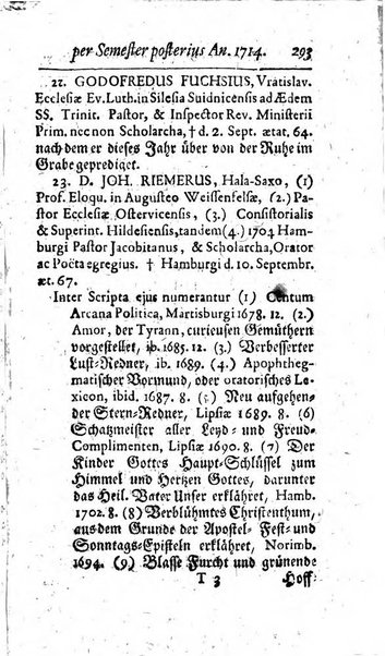 Miscellanea lipsiensia, ad incrementum rei litterariae edita, cum praefatione domini D. Jo. Francisci Buddei theologi, philisophi, et polyhistoris in Academia Ienensi celeberrimi