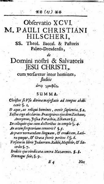 Miscellanea lipsiensia, ad incrementum rei litterariae edita, cum praefatione domini D. Jo. Francisci Buddei theologi, philisophi, et polyhistoris in Academia Ienensi celeberrimi