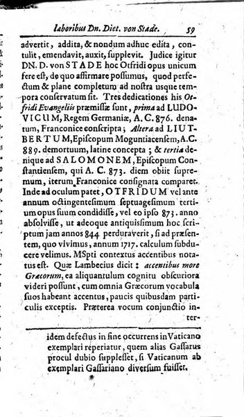 Miscellanea lipsiensia, ad incrementum rei litterariae edita, cum praefatione domini D. Jo. Francisci Buddei theologi, philisophi, et polyhistoris in Academia Ienensi celeberrimi