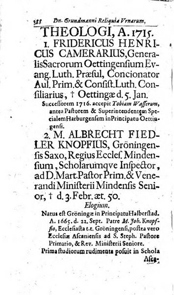 Miscellanea lipsiensia, ad incrementum rei litterariae edita, cum praefatione domini D. Jo. Francisci Buddei theologi, philisophi, et polyhistoris in Academia Ienensi celeberrimi