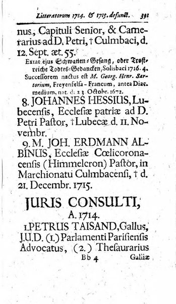 Miscellanea lipsiensia, ad incrementum rei litterariae edita, cum praefatione domini D. Jo. Francisci Buddei theologi, philisophi, et polyhistoris in Academia Ienensi celeberrimi