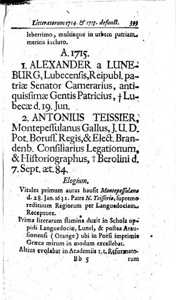 Miscellanea lipsiensia, ad incrementum rei litterariae edita, cum praefatione domini D. Jo. Francisci Buddei theologi, philisophi, et polyhistoris in Academia Ienensi celeberrimi