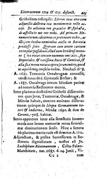 Miscellanea lipsiensia, ad incrementum rei litterariae edita, cum praefatione domini D. Jo. Francisci Buddei theologi, philisophi, et polyhistoris in Academia Ienensi celeberrimi