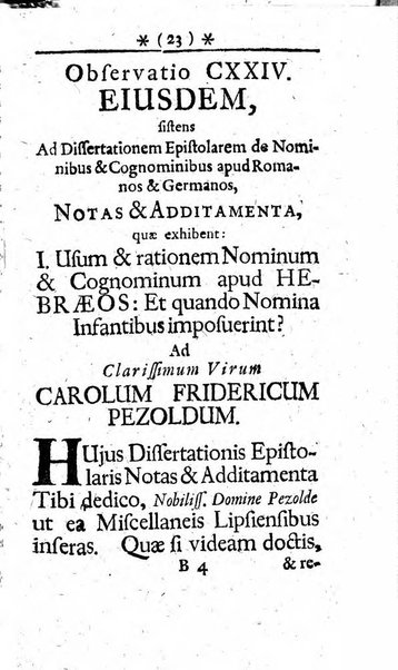 Miscellanea lipsiensia, ad incrementum rei litterariae edita, cum praefatione domini D. Jo. Francisci Buddei theologi, philisophi, et polyhistoris in Academia Ienensi celeberrimi