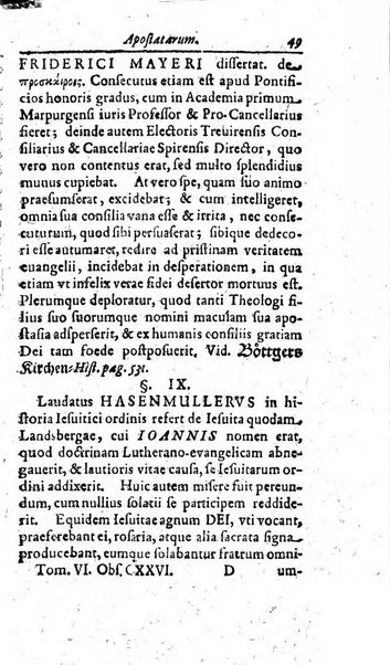 Miscellanea lipsiensia, ad incrementum rei litterariae edita, cum praefatione domini D. Jo. Francisci Buddei theologi, philisophi, et polyhistoris in Academia Ienensi celeberrimi