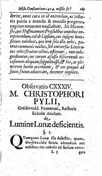 Miscellanea lipsiensia, ad incrementum rei litterariae edita, cum praefatione domini D. Jo. Francisci Buddei theologi, philisophi, et polyhistoris in Academia Ienensi celeberrimi