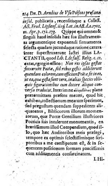 Miscellanea lipsiensia, ad incrementum rei litterariae edita, cum praefatione domini D. Jo. Francisci Buddei theologi, philisophi, et polyhistoris in Academia Ienensi celeberrimi