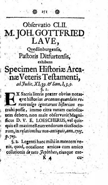 Miscellanea lipsiensia, ad incrementum rei litterariae edita, cum praefatione domini D. Jo. Francisci Buddei theologi, philisophi, et polyhistoris in Academia Ienensi celeberrimi