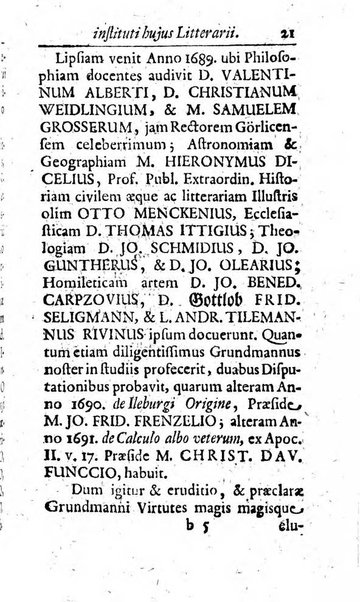 Miscellanea lipsiensia, ad incrementum rei litterariae edita, cum praefatione domini D. Jo. Francisci Buddei theologi, philisophi, et polyhistoris in Academia Ienensi celeberrimi