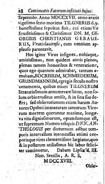 Miscellanea lipsiensia, ad incrementum rei litterariae edita, cum praefatione domini D. Jo. Francisci Buddei theologi, philisophi, et polyhistoris in Academia Ienensi celeberrimi