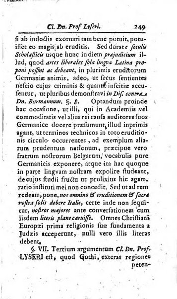 Miscellanea lipsiensia, ad incrementum rei litterariae edita, cum praefatione domini D. Jo. Francisci Buddei theologi, philisophi, et polyhistoris in Academia Ienensi celeberrimi