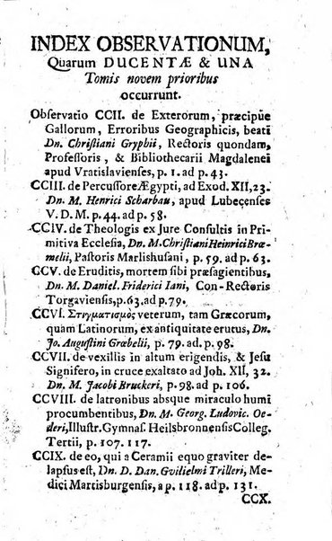 Miscellanea lipsiensia, ad incrementum rei litterariae edita, cum praefatione domini D. Jo. Francisci Buddei theologi, philisophi, et polyhistoris in Academia Ienensi celeberrimi