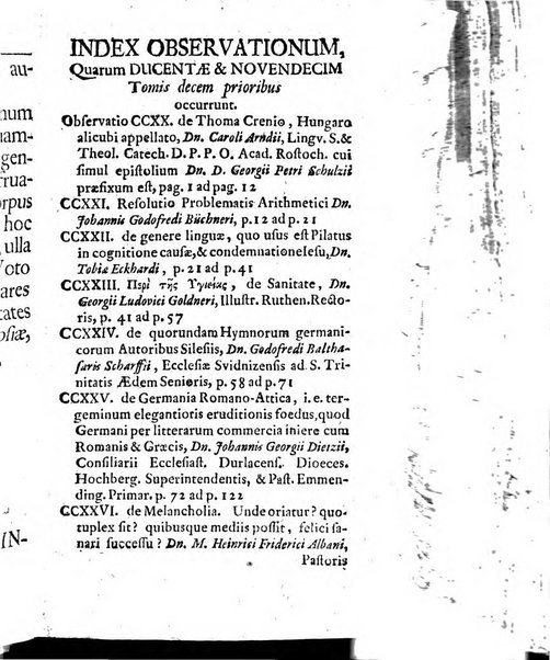 Miscellanea lipsiensia, ad incrementum rei litterariae edita, cum praefatione domini D. Jo. Francisci Buddei theologi, philisophi, et polyhistoris in Academia Ienensi celeberrimi