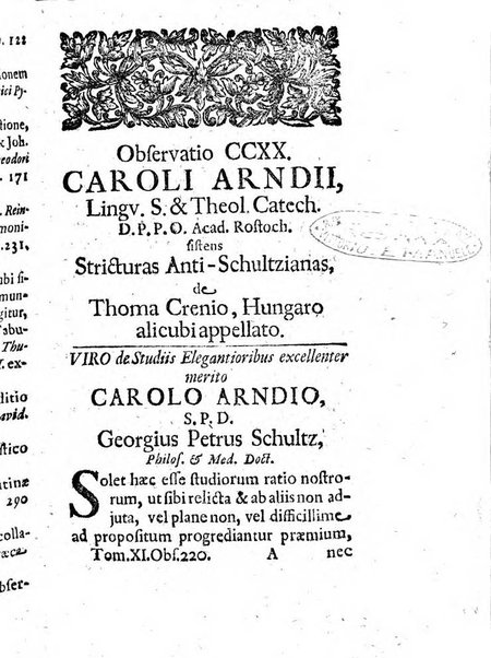 Miscellanea lipsiensia, ad incrementum rei litterariae edita, cum praefatione domini D. Jo. Francisci Buddei theologi, philisophi, et polyhistoris in Academia Ienensi celeberrimi