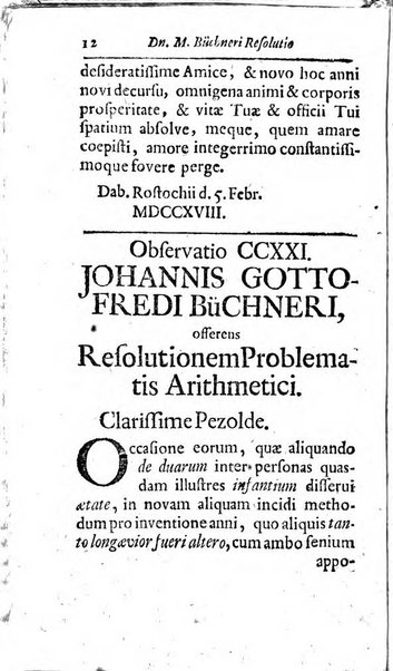 Miscellanea lipsiensia, ad incrementum rei litterariae edita, cum praefatione domini D. Jo. Francisci Buddei theologi, philisophi, et polyhistoris in Academia Ienensi celeberrimi