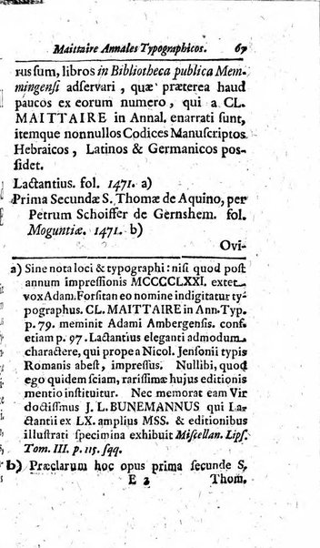 Miscellanea lipsiensia, ad incrementum rei litterariae edita, cum praefatione domini D. Jo. Francisci Buddei theologi, philisophi, et polyhistoris in Academia Ienensi celeberrimi