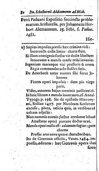 Miscellanea lipsiensia, ad incrementum rei litterariae edita, cum praefatione domini D. Jo. Francisci Buddei theologi, philisophi, et polyhistoris in Academia Ienensi celeberrimi