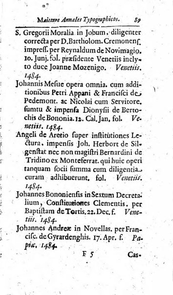 Miscellanea lipsiensia, ad incrementum rei litterariae edita, cum praefatione domini D. Jo. Francisci Buddei theologi, philisophi, et polyhistoris in Academia Ienensi celeberrimi