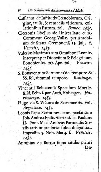 Miscellanea lipsiensia, ad incrementum rei litterariae edita, cum praefatione domini D. Jo. Francisci Buddei theologi, philisophi, et polyhistoris in Academia Ienensi celeberrimi